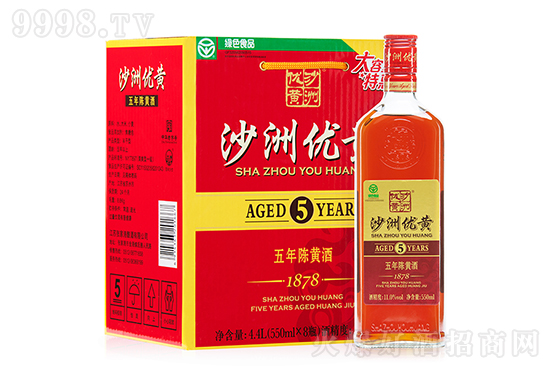 沙洲優黃550ml×8五年陳紅標清爽型黃酒 沙洲優黃550ml×8五年陳紅標清爽型黃酒