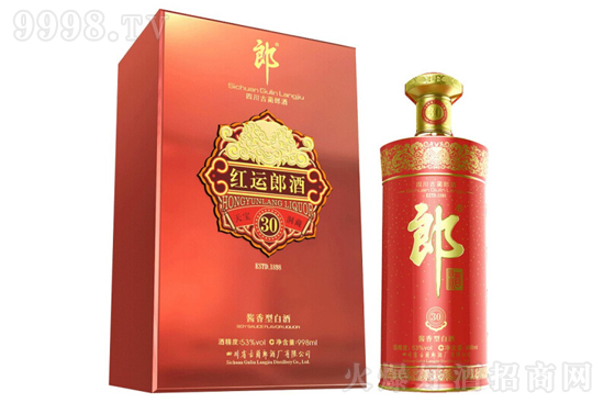 53°紅運郎酒天寶洞藏30 醬香型高度白酒998ml價格,多少錢? 53°紅運郎酒天寶洞藏30 醬香型高度白酒998ml價格,多少錢?