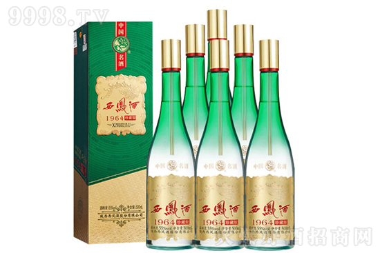 西鳳酒1964珍藏版鳳香型白酒55°500ml×6瓶整箱裝,多少錢?   西鳳酒1964珍藏版鳳香型白酒55°500ml×6瓶整箱裝,多少錢?