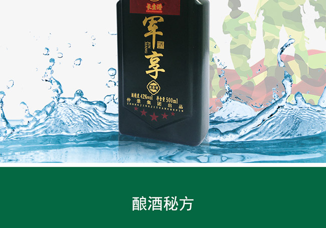 長生譜軍享酒暢銷版42°500ml濃香型白酒