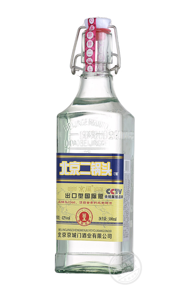 京闊北京二鍋頭酒出口型國際版藍 清香型白酒【42° 500ml】