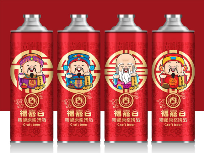 福嘉白精釀原漿啤酒(喜慶版)【12° 990ml】